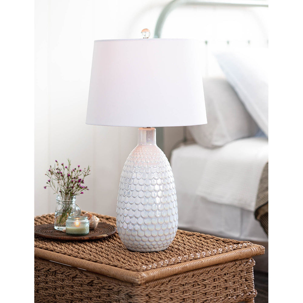 Glimmer Ceramic Table Lamp-Regina Andrew Design-RAD-13-1494WT-Table Lamps-2-France and Son
