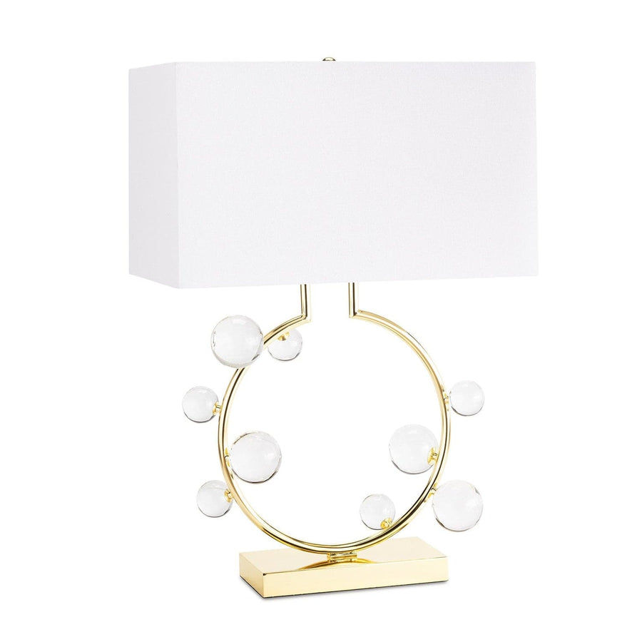 Bijou Ring Table Lamp - Clear-Regina Andrew Design-RAD-13-1583CLR-Table Lamps-1-France and Son