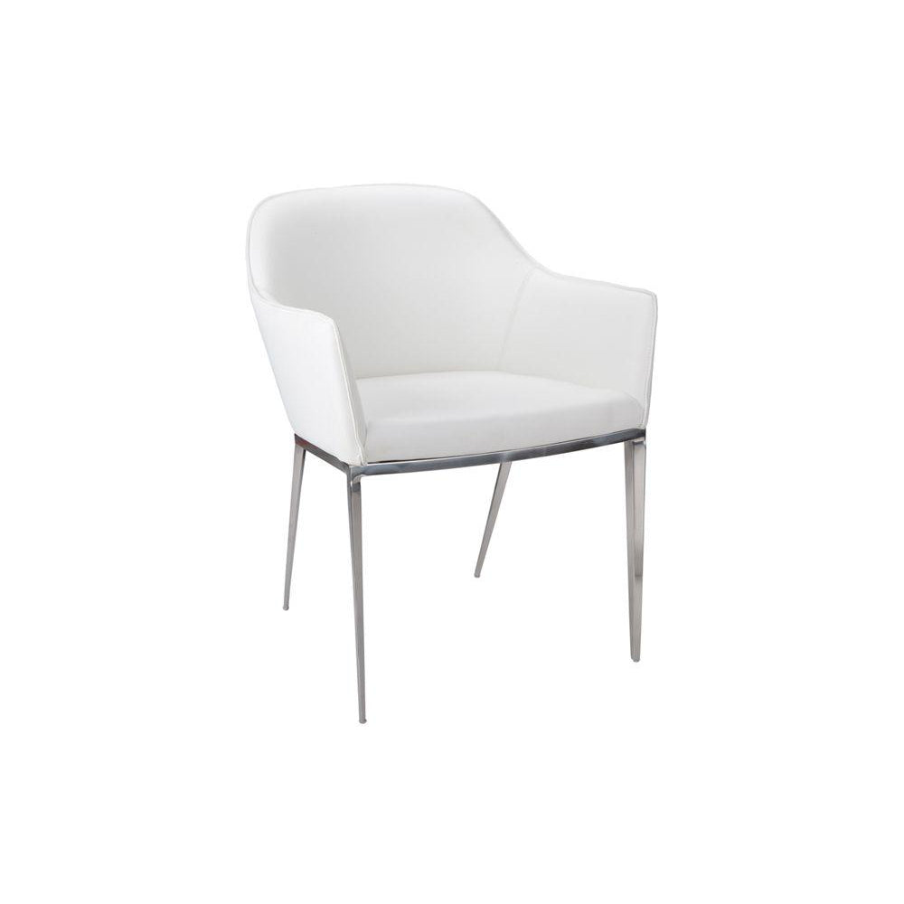 Stanis Dining Armchair - White-Sunpan-SUNPAN-13026-Dining Chairs-1-France and Son