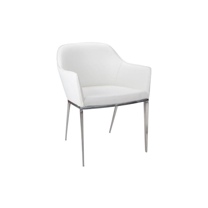 Stanis Dining Armchair - White-Sunpan-SUNPAN-13026-Dining Chairs-1-France and Son