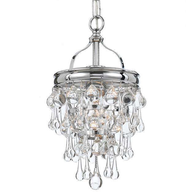 Calypso 1 Light Semi-Flush-Crystorama Lighting Company-CRYSTO-131-CH-ChandeliersPolished Chrome-2-France and Son