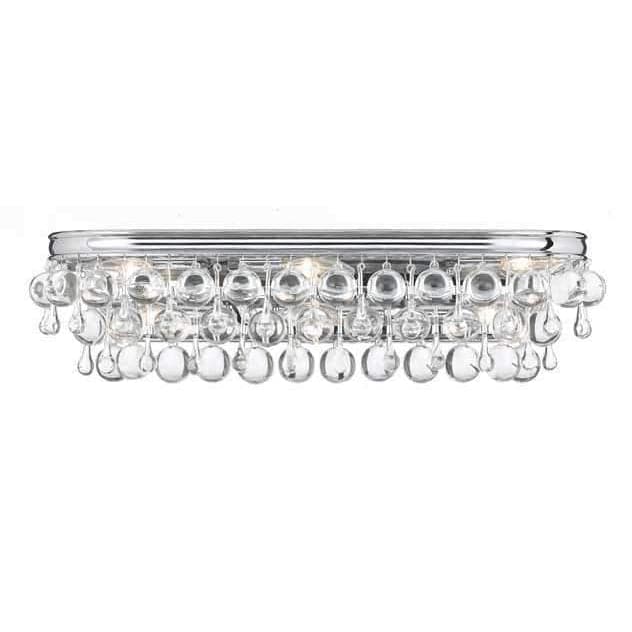 Calypso 6 Light Vanity Light-Crystorama Lighting Company-CRYSTO-133-CH-Bathroom LightingPolished Chrome-2-France and Son