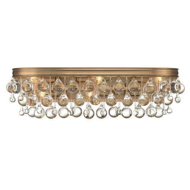 Calypso 6 Light Vanity Light-Crystorama Lighting Company-CRYSTO-133-VG-Bathroom LightingVibrant Gold-3-France and Son