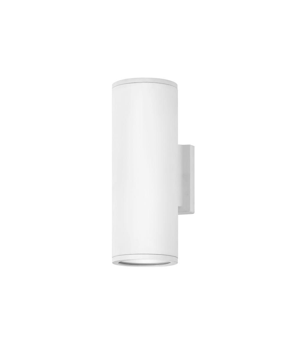 Outdoor Silo - Small Up/Down Light Wall Mount Lantern-Hinkley Lighting-HINKLEY-13594SW-LL-Wall LightingSatin White-3-France and Son