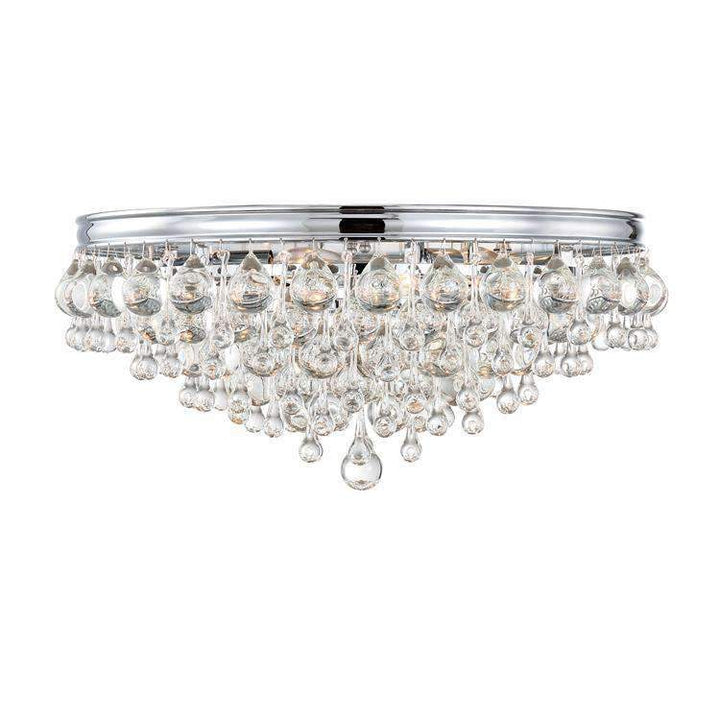 Calypso 6 Light Ceiling Mount-Crystorama Lighting Company-CRYSTO-138-CH-Flush MountsPolished Chrome-2-France and Son