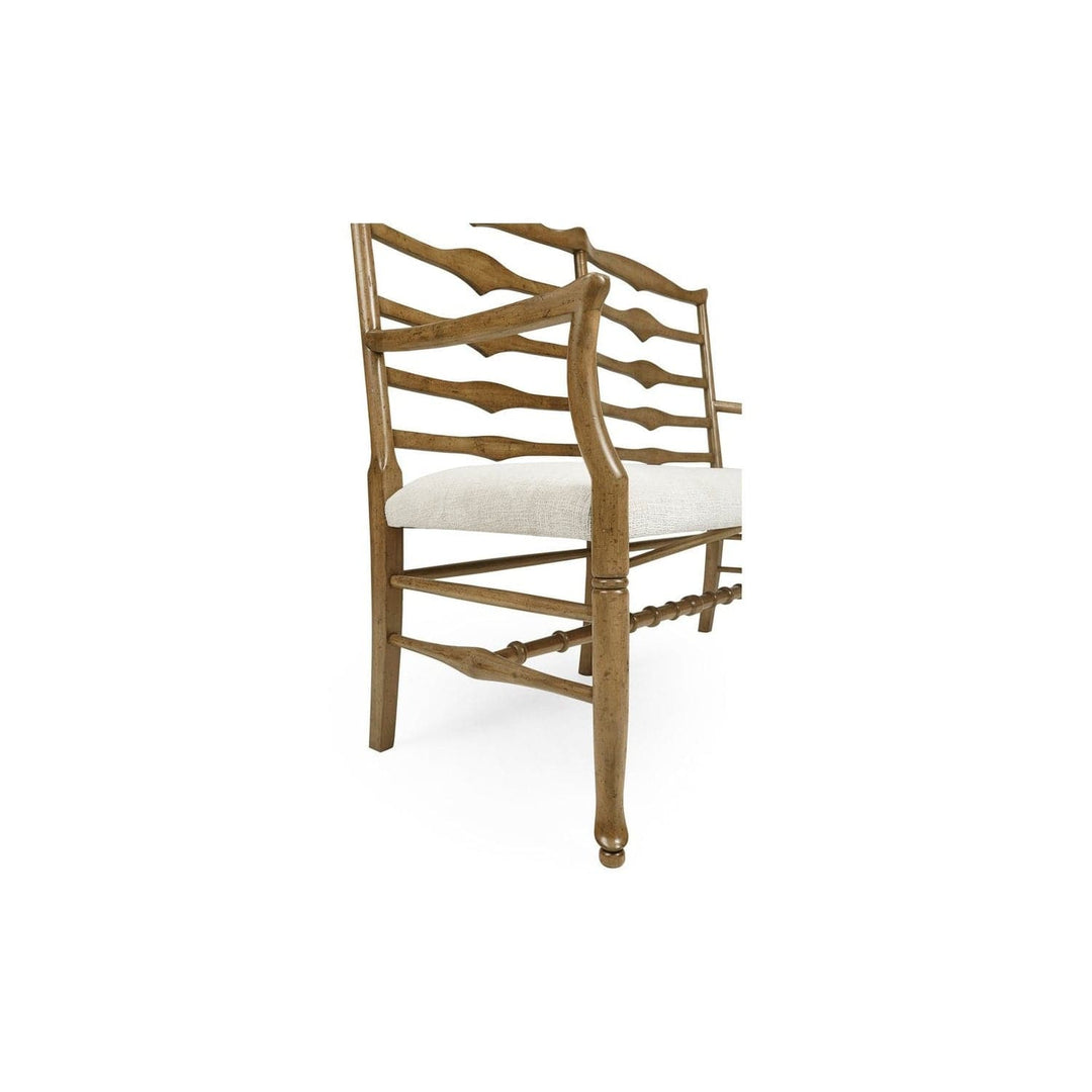 Casual Ladderback Bench-Jonathan Charles-JCHARLES-492803-DTM-BenchesMedium Driftwood-Rush-8-France and Son