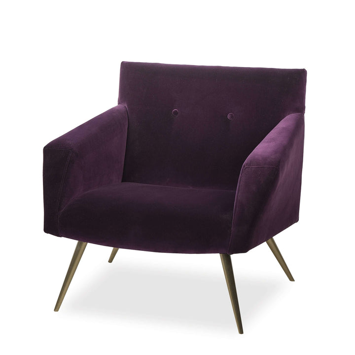 Kelly Hoppen Kelly Occasional Chair - Vadit Deep Purple-Resource Decor-STOCKR-RESOURCE-FG1402010-Lounge Chairs-1-France and Son