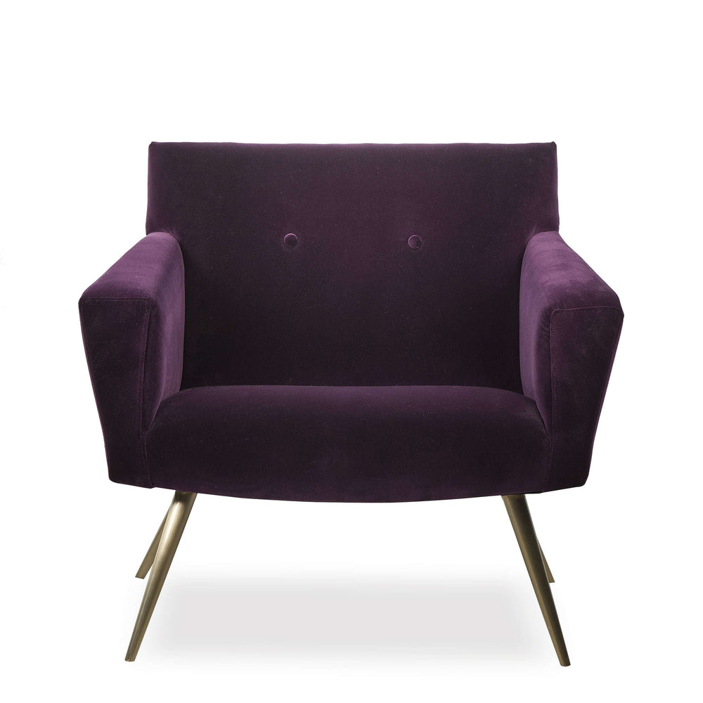 Kelly Hoppen Kelly Occasional Chair - Vadit Deep Purple-Resource Decor-STOCKR-RESOURCE-FG1402010-Lounge Chairs-3-France and Son