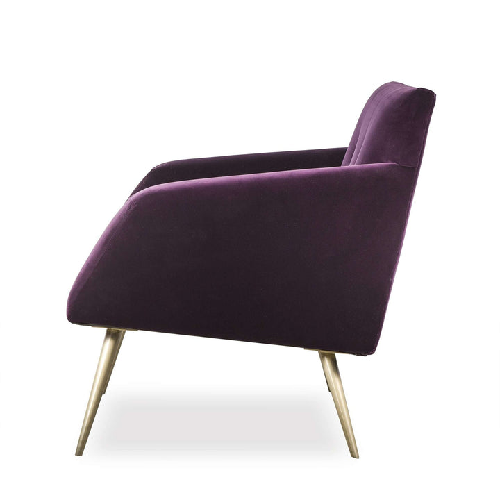 Kelly Hoppen Kelly Occasional Chair - Vadit Deep Purple-Resource Decor-STOCKR-RESOURCE-FG1402010-Lounge Chairs-4-France and Son