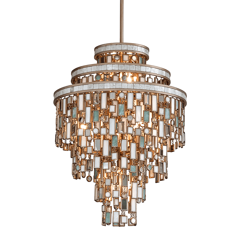 Dolcetti 7Lt Pendant Dolcetti Silver-Corbett Lighting-TROY-142-47-CPL-Pendants-1-France and Son