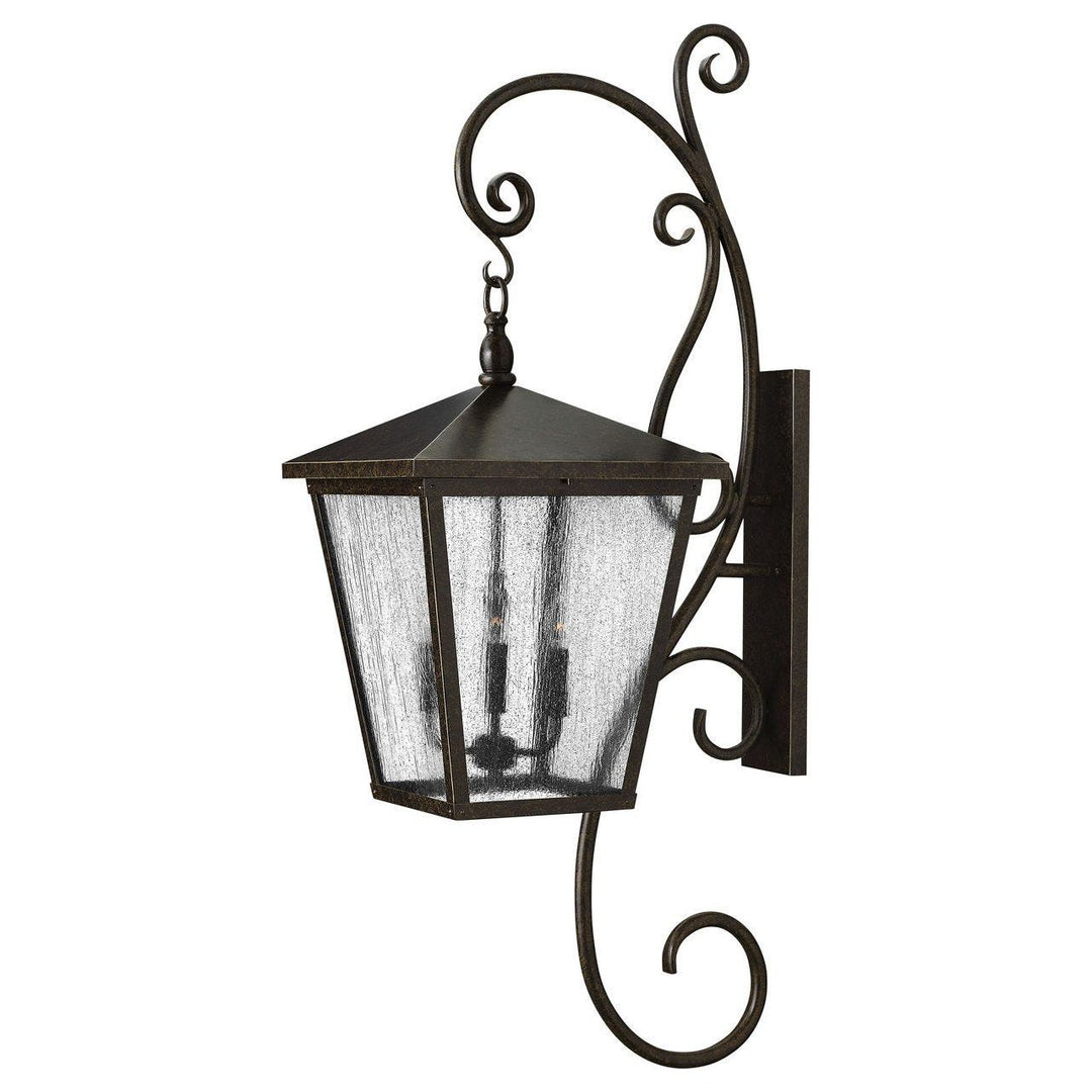 Trellis Extra Large Wall Mount Lantern with Scroll-Hinkley Lighting-HINKLEY-1439RB-LL-Flush MountsRegency Bronze-LED-2-France and Son