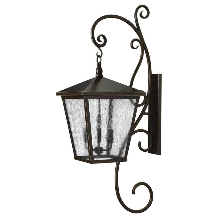 Trellis Extra Large Wall Mount Lantern with Scroll-Hinkley Lighting-HINKLEY-1439RB-Flush MountsRegency Bronze-NON LED-4-France and Son