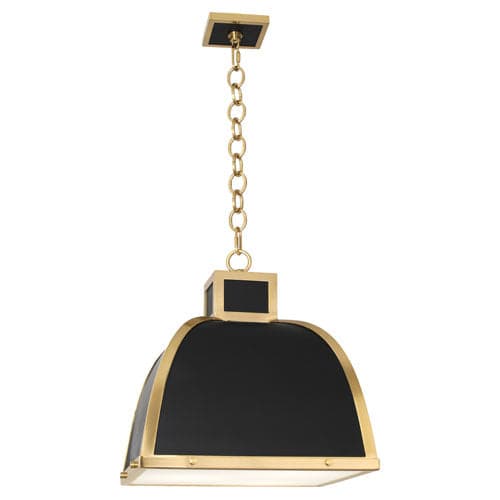 Ranger Pendant-Robert Abbey Fine Lighting-ABBEY-1444-PendantsBlack-Brass-3-France and Son