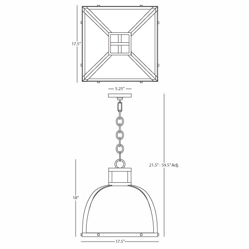 Ranger Pendant-Robert Abbey Fine Lighting-ABBEY-1446-PendantsBlack-Polished Nickel-2-France and Son