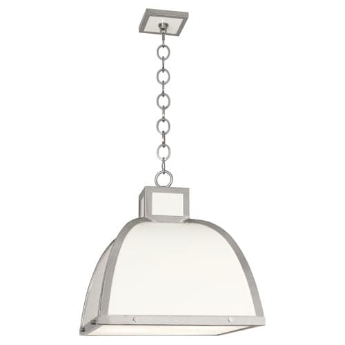 Ranger Pendant-Robert Abbey Fine Lighting-ABBEY-1447-PendantsWhite-Polished Nickel-6-France and Son