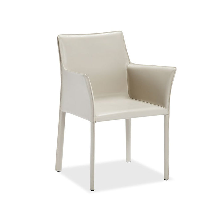 Jada Arm Chair-Interlude-INTER-145120-Dining ChairsMEDITERRANEAN SAND-8-France and Son