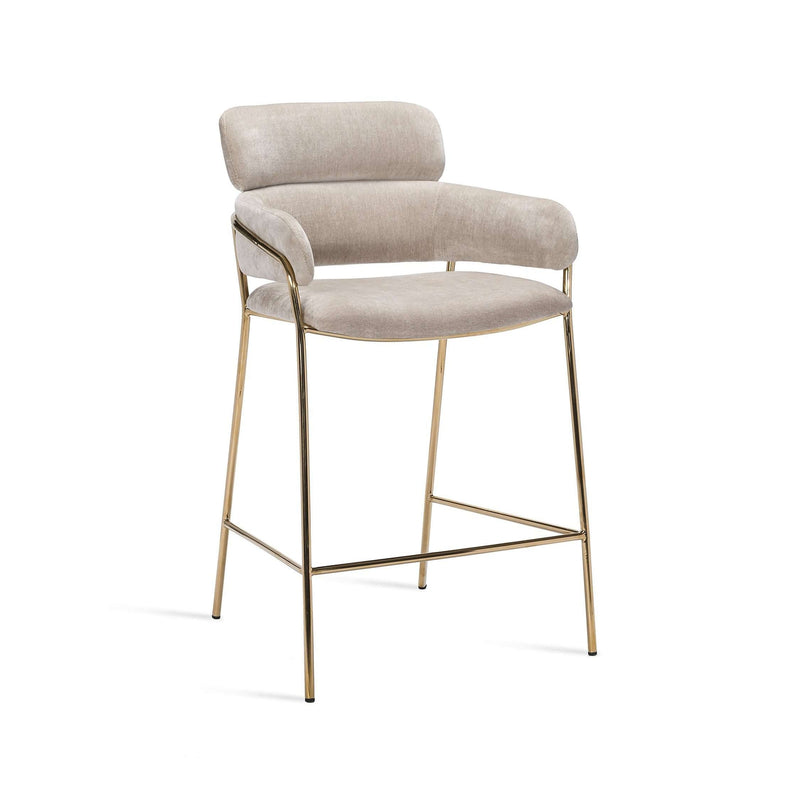 Marino Counter Stool-Interlude-INTER-145185-Bar StoolsBeige Latte-1-France and Son