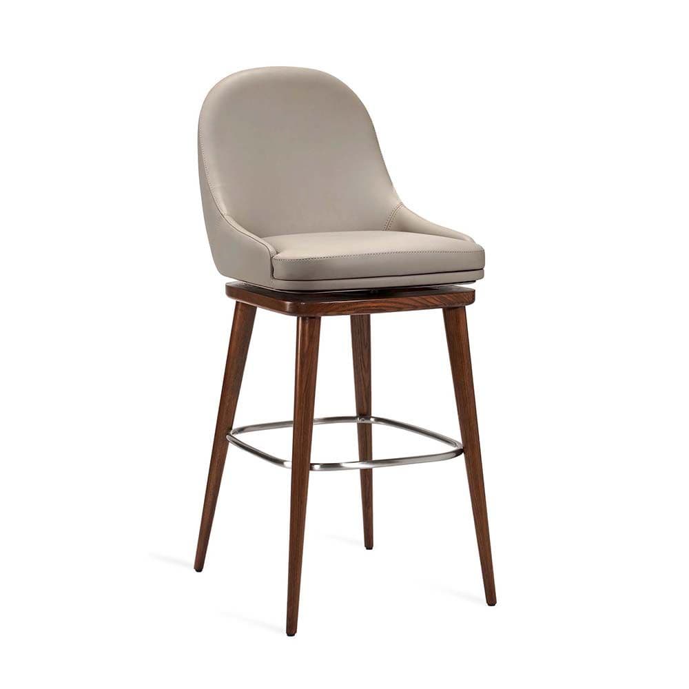 Harper Swivel Bar Stool-Interlude-INTER-145208-Bar StoolsGrey-2-France and Son