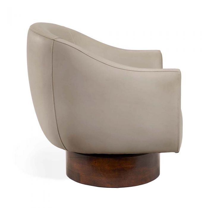 Simone Swivel Chair-Interlude-INTER-145209-Lounge ChairsCream-10-France and Son