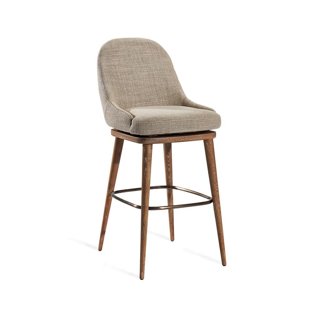 Harper Swivel Bar Stool-Interlude-INTER-145234-Bar StoolsFlax-3-France and Son