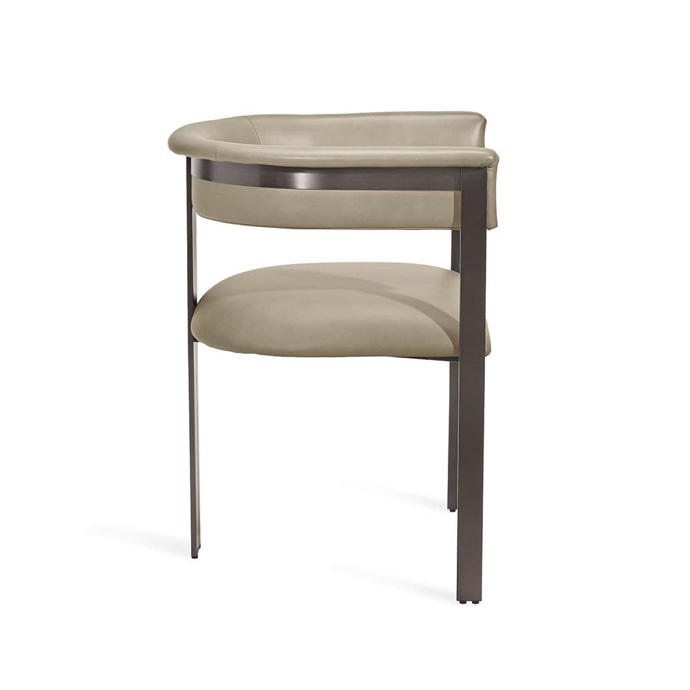 DARCY DINING CHAIR - TAUPE/ GRAPHITE-Interlude-INTER-145241-Dining Chairs-2-France and Son