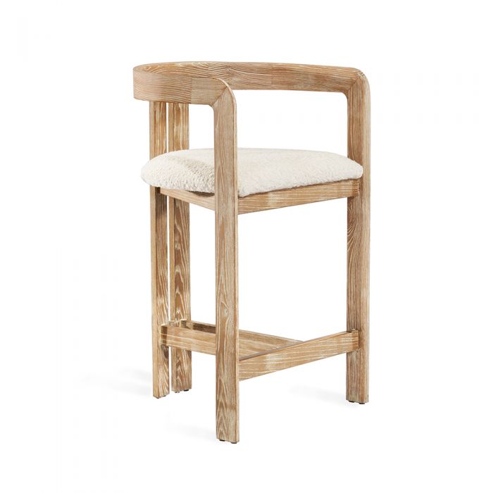 BURKE COUNTER STOOL - SHEARLING-Interlude-INTER-145248-Stools & OttomansSherling-4-France and Son
