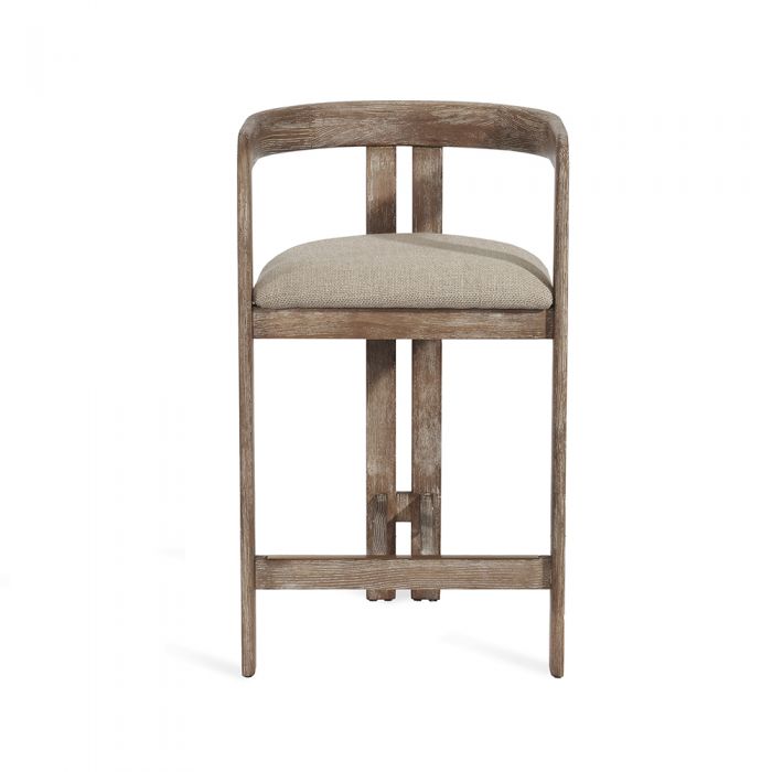 BURKE COUNTER STOOL - SHEARLING-Interlude-INTER-145249-Stools & OttomansFlax-3-France and Son