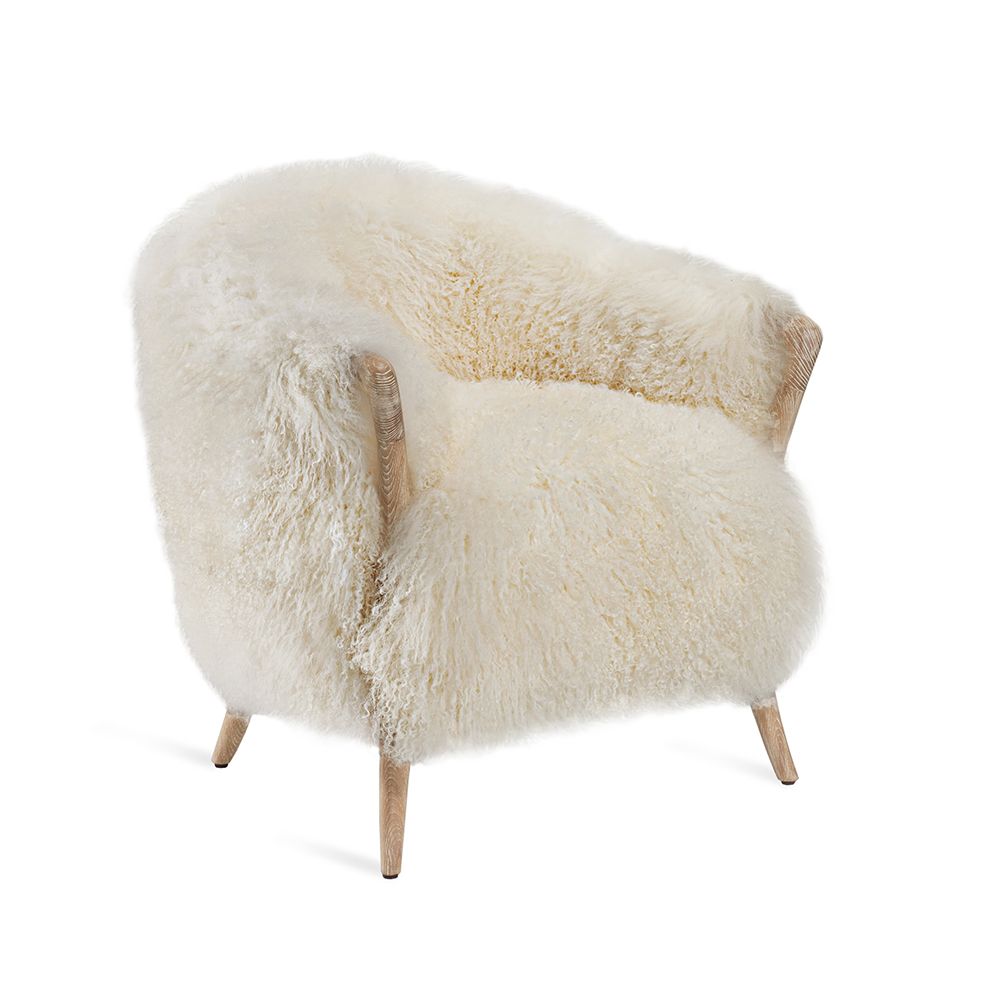 Ilaria Lounge Chair-Interlude-INTER-145262-Lounge ChairsWhitewash / Ivory-2-France and Son