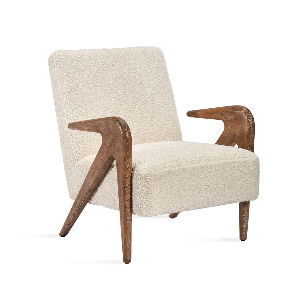 Angelica Lounge Chair-Interlude-INTER-145269-Lounge ChairsShearling-2-France and Son