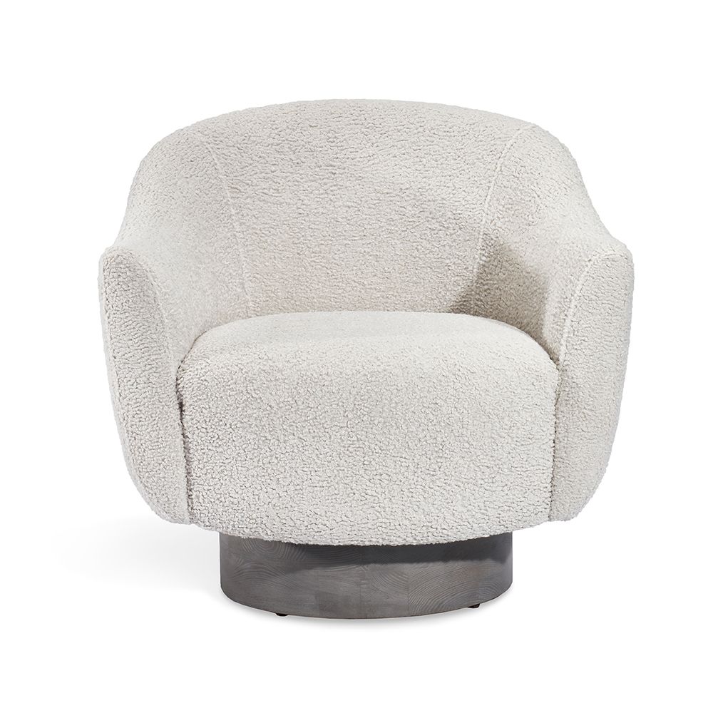 Simone Swivel Chair-Interlude-INTER-145209-Lounge ChairsCream-8-France and Son