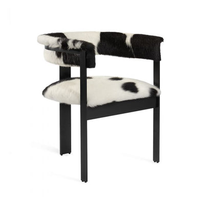 Darcy Dining Chair-Interlude-INTER-145278-Dining ChairsMatte Black and White-13-France and Son