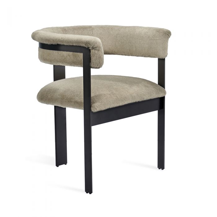 Darcy Dining Chair-Interlude-INTER-145289-Dining ChairsBlack/Fawn-11-France and Son
