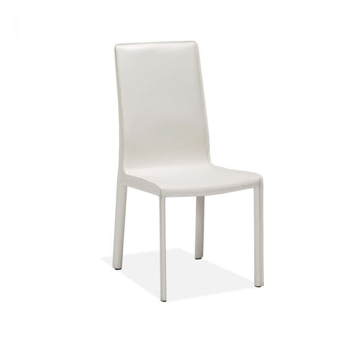 Jada High Back Dining Chair-Interlude-INTER-148088-Dining ChairsWhite-4-France and Son