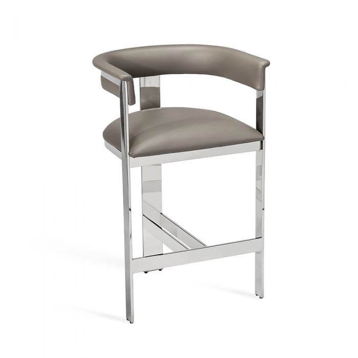 Darcy Counter Stool-Interlude-INTER-148105-Bar StoolsGrey/Nickel-12-France and Son