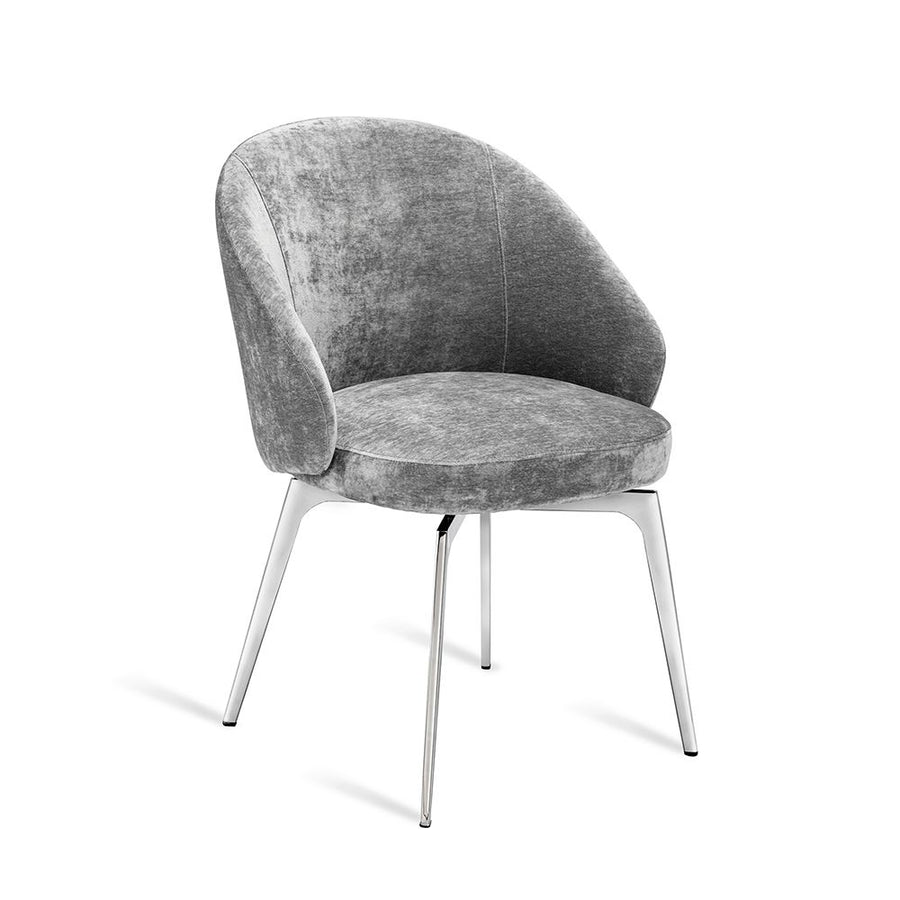 Amara Dining Chair-Interlude-INTER-148134-Dining ChairsGrey-1-France and Son