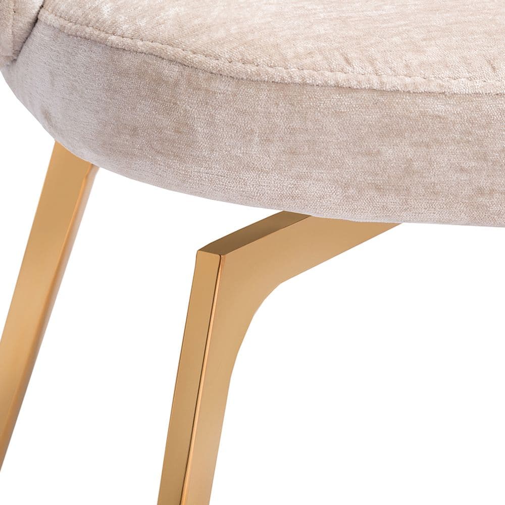 Amara Dining Chair-Interlude-INTER-148135-Dining ChairsBEIGE LATTE/ GOLD-8-France and Son