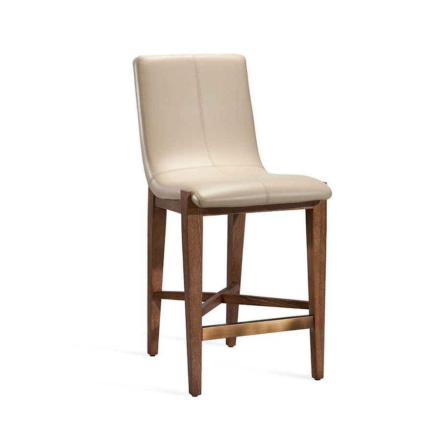 Ivy Counter Stool-Interlude-INTER-149105-Bar StoolsWHITE BRUSHED BROWN/ CREAM LATTE-1-France and Son