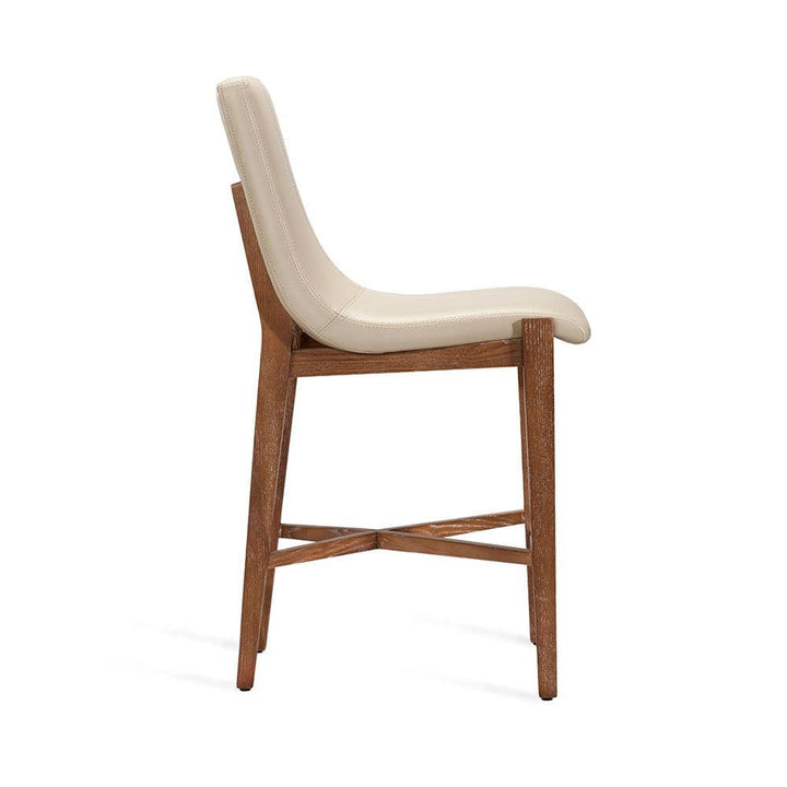 Ivy Counter Stool-Interlude-INTER-149105-Bar StoolsWHITE BRUSHED BROWN/ CREAM LATTE-3-France and Son