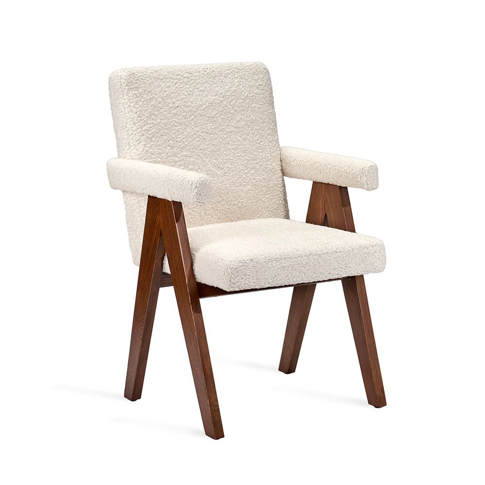 Julian Arm Chair-Interlude-INTER-149112-Dining ChairsWhite-2-France and Son