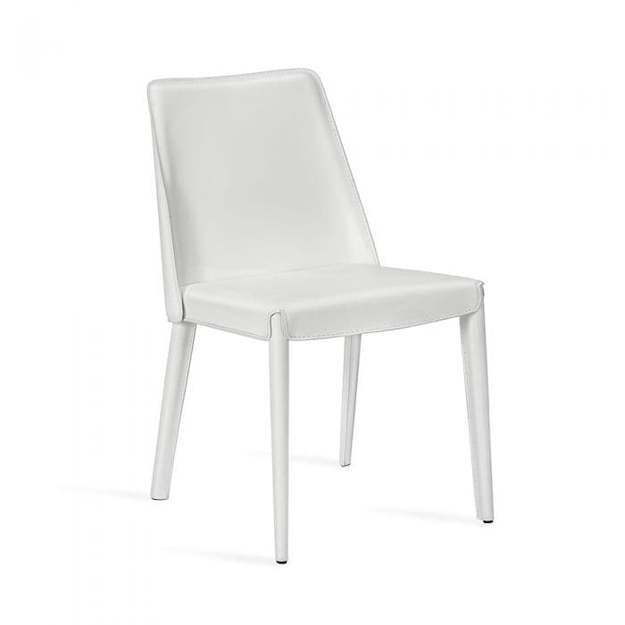 Malin Dining Chair-Interlude-INTER-149117-Dining ChairsWinter White-1-France and Son