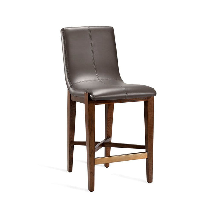 Ivy Counter Stool-Interlude-INTER-149906-Bar StoolsWALNUT/ CITYSCAPE GREY-6-France and Son