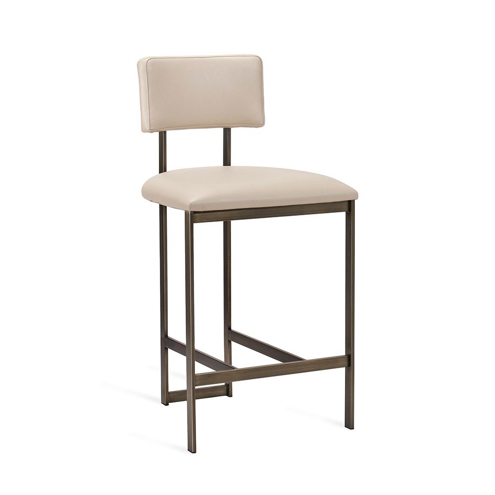 Landon Counter Stool-Interlude-INTER-149919-Outdoor StoolsCream-1-France and Son