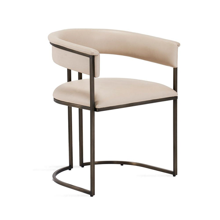 Emerson Chair-Interlude-INTER-149928-Dining ChairsAntique Bronze/Cream-3-France and Son