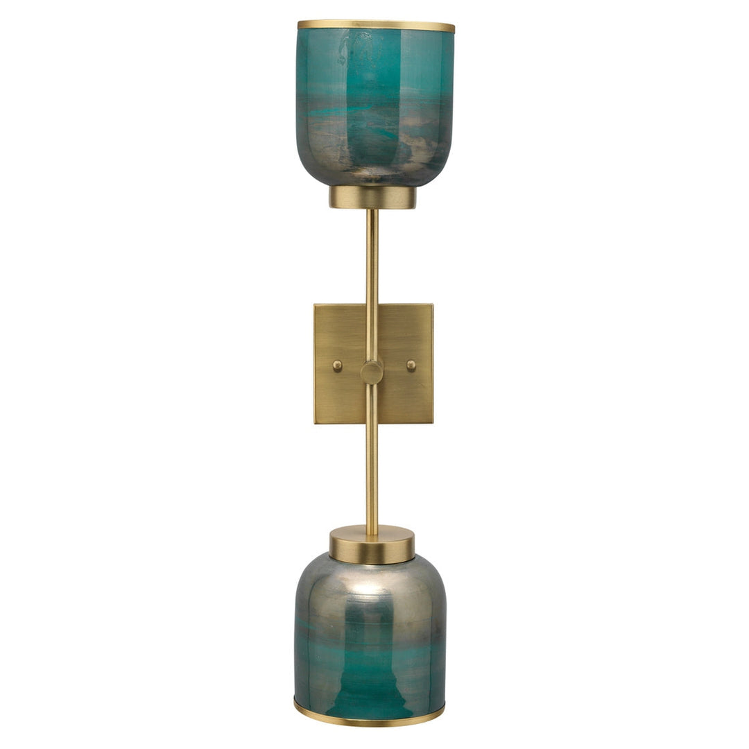 Vapor Double Sconce-Jamie Young-JAMIEYO-4VAPO-DBAQ-Wall Lighting-1-France and Son