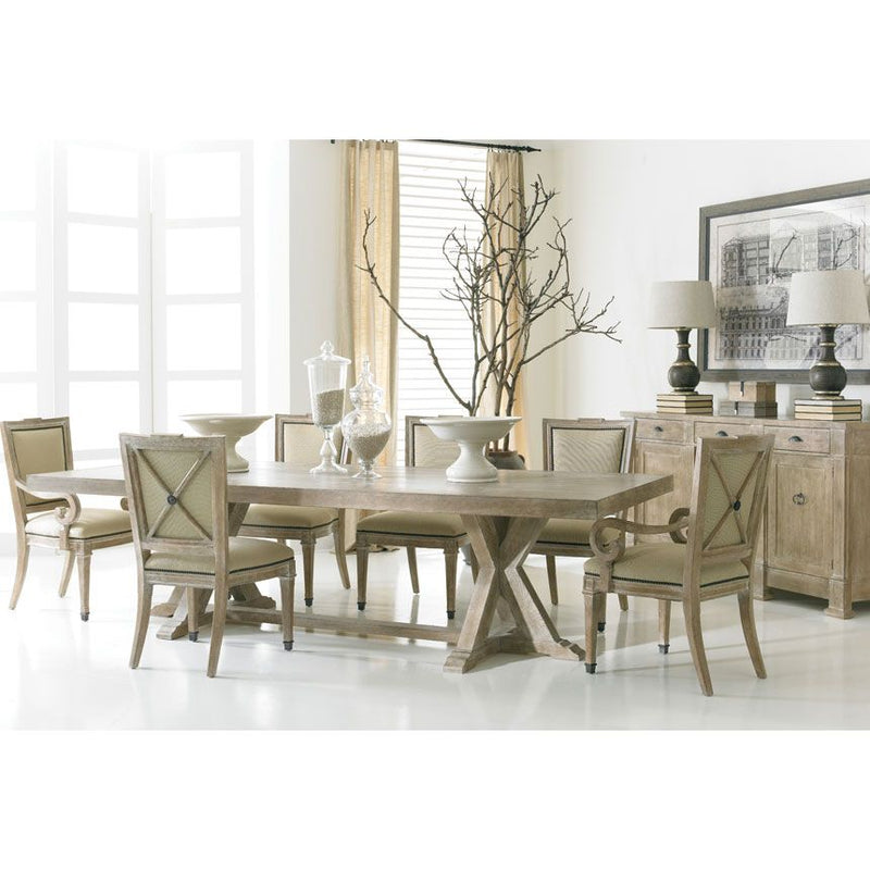 Urban Loft Dining Table-Hickory White-HICW-150-12-Dining Tables-2-France and Son