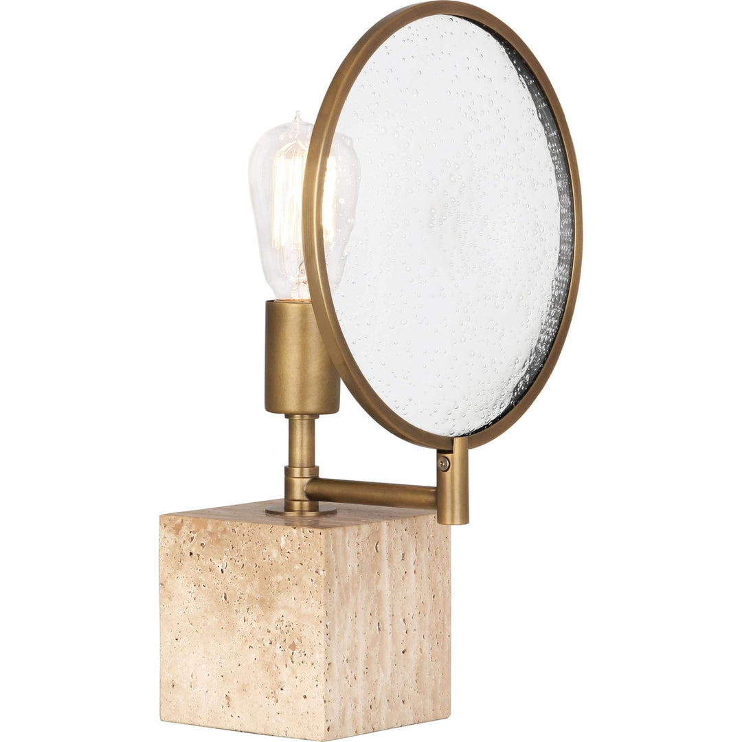 Fineas Accent Lamp-Robert Abbey Fine Lighting-ABBEY-1526-Table LampsAged Brass / Alabaster-3-France and Son