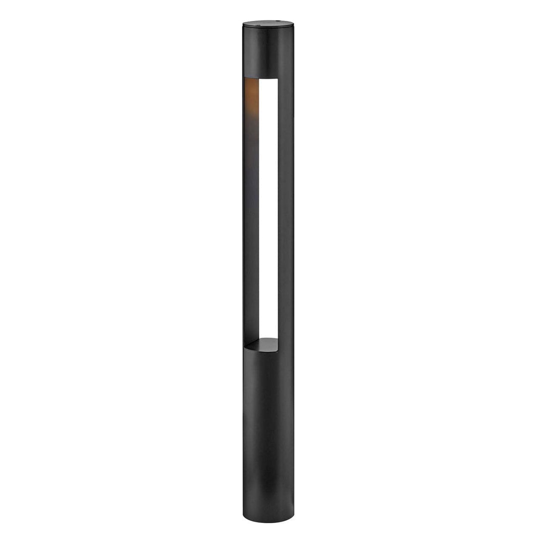 Landscape Atlantis - Round Large Bollard-Hinkley Lighting-HINKLEY-15601SK-Outdoor Post LanternsSatin Black-1-France and Son