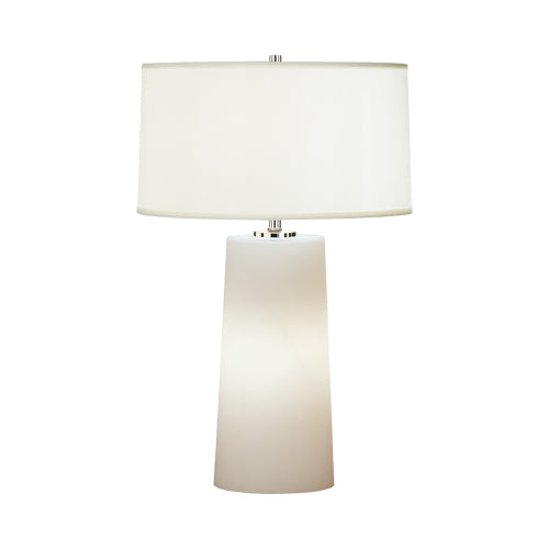 Rico Espinet Olinda Accent Lamp-Robert Abbey Fine Lighting-ABBEY-1580W-Table LampsFrosted White Cased-White Organza-3-France and Son