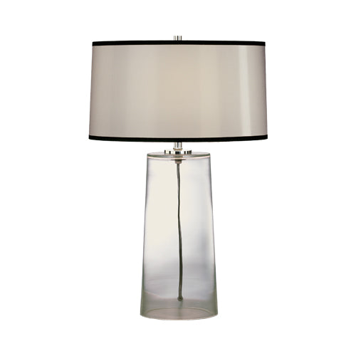 Rico Espinet Olinda Accent Lamp-Robert Abbey Fine Lighting-ABBEY-1580W-Table LampsFrosted White Cased-White Organza-5-France and Son
