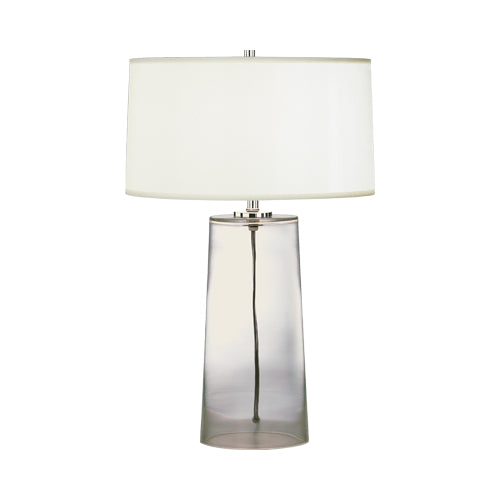 Rico Espinet Olinda Accent Lamp-Robert Abbey Fine Lighting-ABBEY-1580W-Table LampsFrosted White Cased-White Organza-6-France and Son